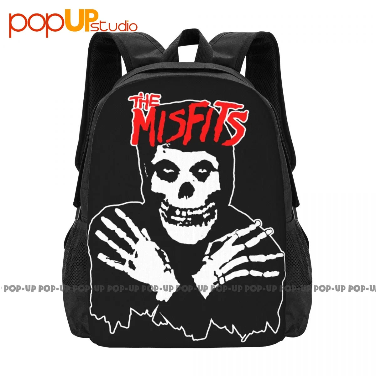 Misfits Classic Skull Backpack – Large Capacity Eco-Friendly Riding & Beach Bag with Adjustable Straps - Premium backpack from Lizard Vigilante - Just $36.66! Shop now at Lizard Vigilante