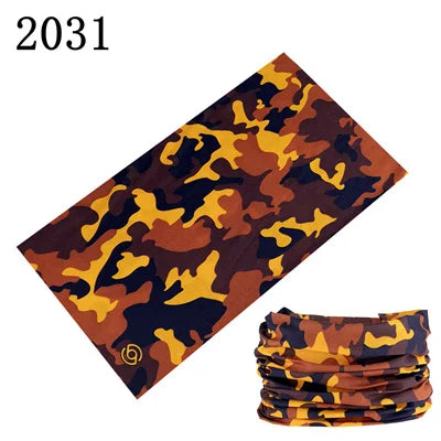 Camouflage Seamless Magic Bandana Buffs Neck Gaiter Paisley Headband Cycling Fishing Tube Face Shield Men Women Scarf Mask Cap - Premium neck gaiter from Lizard Vigilante - Just $5.99! Shop now at Lizard Vigilante