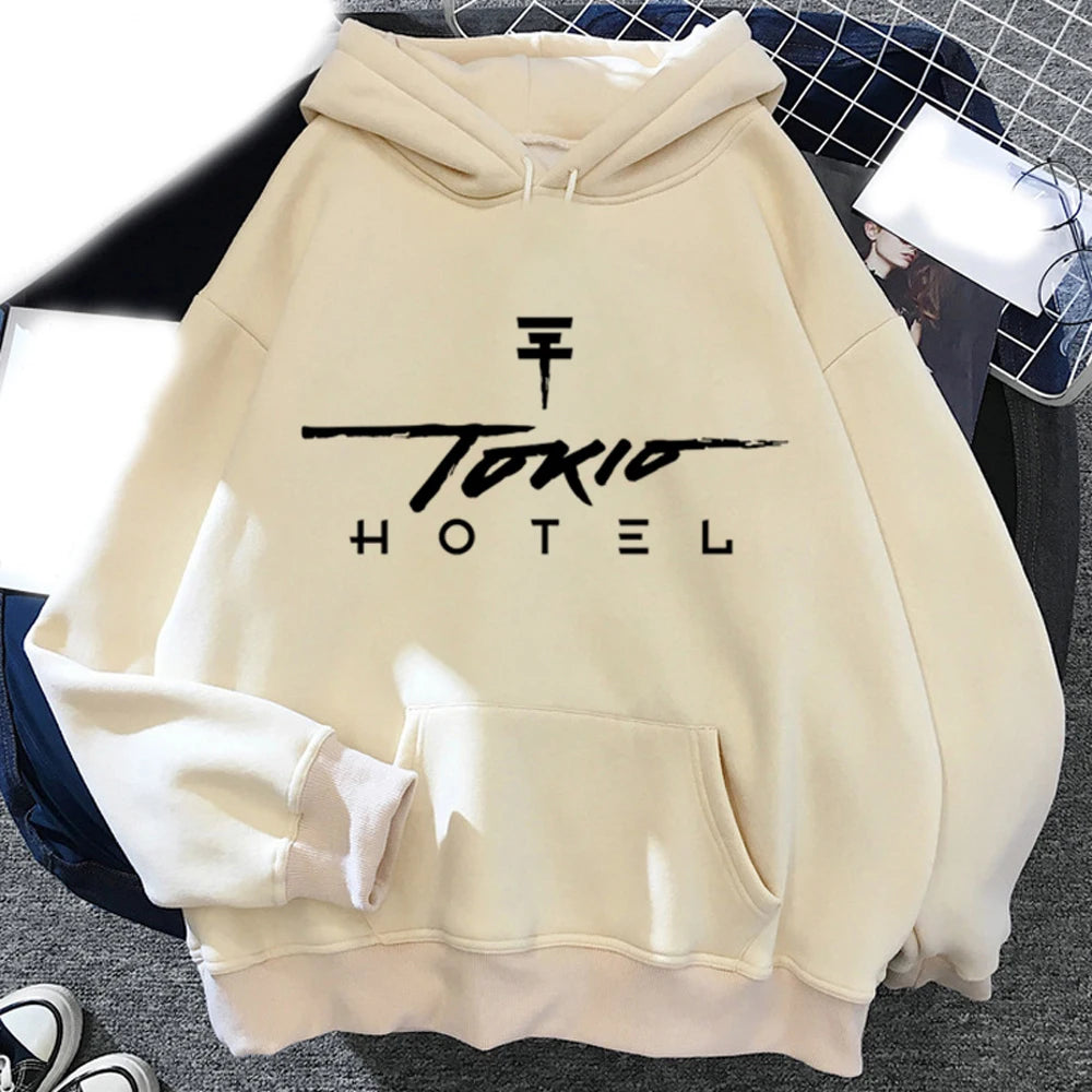 Tokio Hotel Rock Band Unisex Hoodie – Printed Hip Hop Pullover Sweatshirt - Premium hoodies from Lizard Vigilante - Just $42.88! Shop now at Lizard Vigilante