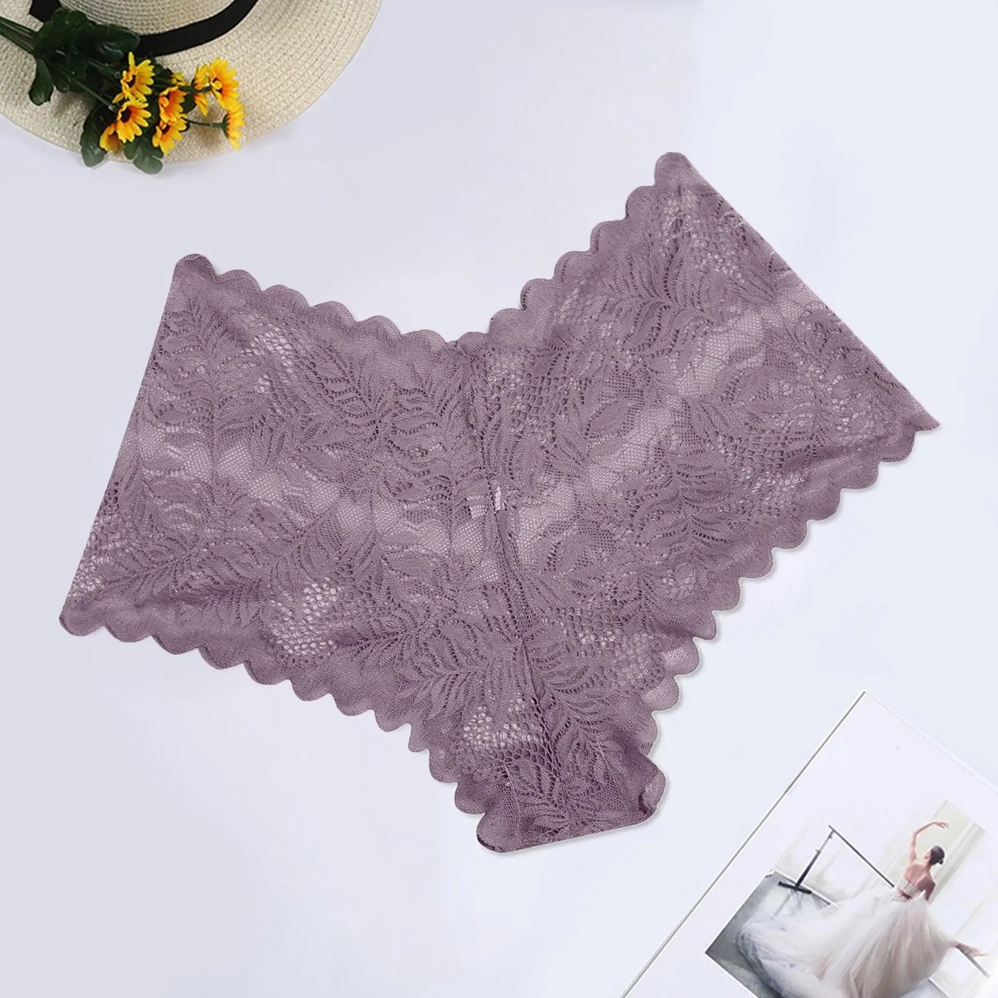 5XL Sexy Floral Lace Plus Size Panties for Women – Comfortable Low-Rise Lingerie - Premium panties from dsers - Just $18.88! Shop now at Lizard Vigilante