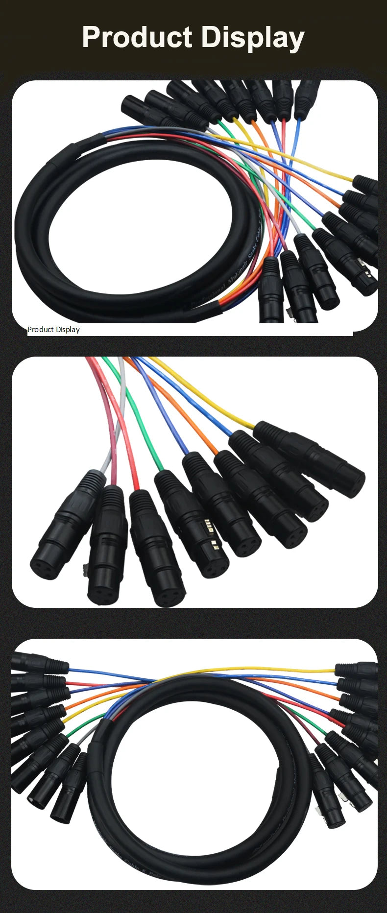XLR Cable XSSH M/F 8 Channel Professional Multi-Media Snake Cable 8 Pairs Male to Female 3 Pin XLR Balanced Audio Extension Cord - Premium  from Lizard Vigilante - Just $72.99! Shop now at Lizard Vigilante