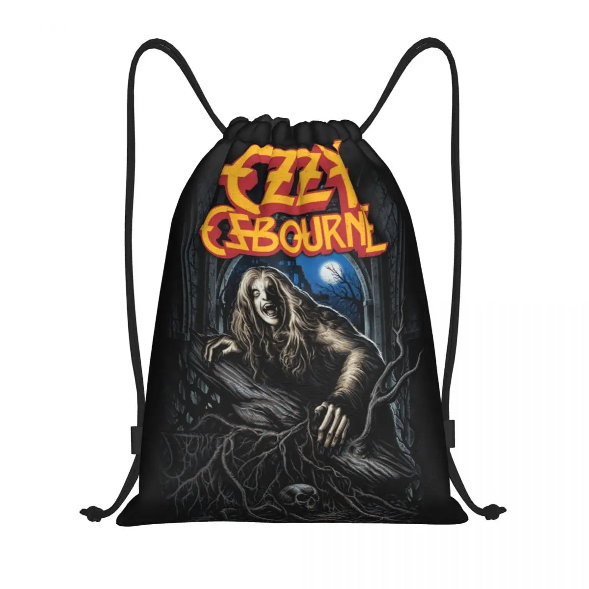 Ozzy Osbourne Drawstring Bags Women Men Foldable Gym Sports Sackpack Heavy Metal Band Rock Shopping Storage Backpacks - Lizard Vigilante