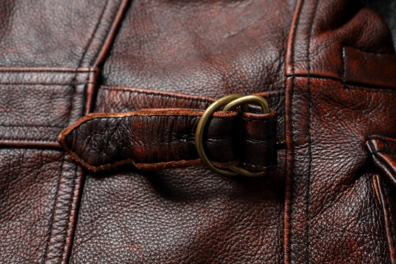 Bloodtrail Authority Jacket | Vintage Cowhide War-Torn Masterpiece