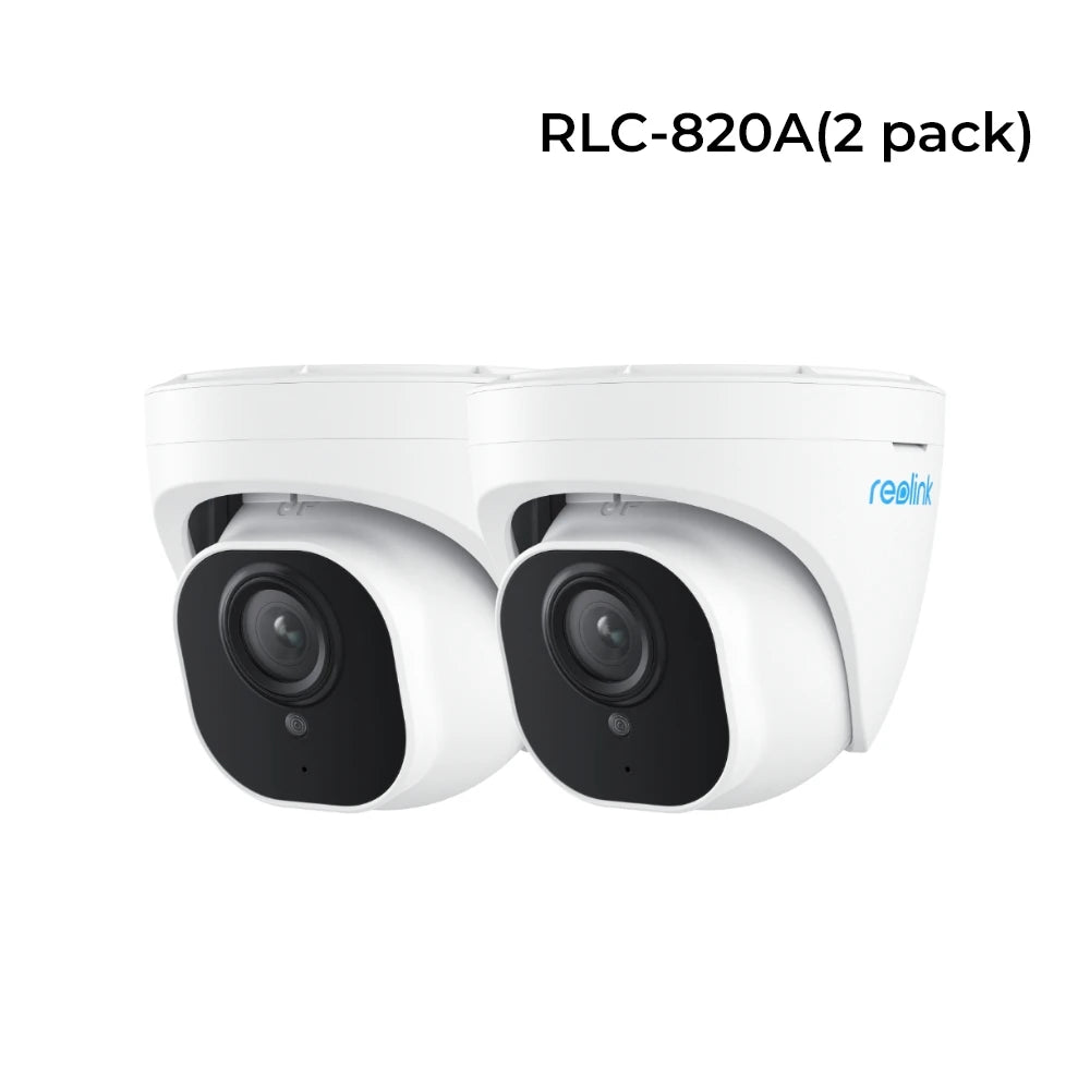 Reolink 2Pcs 4K PoE Outdoor Camera 8MP Human Car pet Detection Security IP Cam Smart Night Version Home Surveillance Camera 820A - Premium  from Lizard Vigilante - Just $297.99! Shop now at Lizard Vigilante