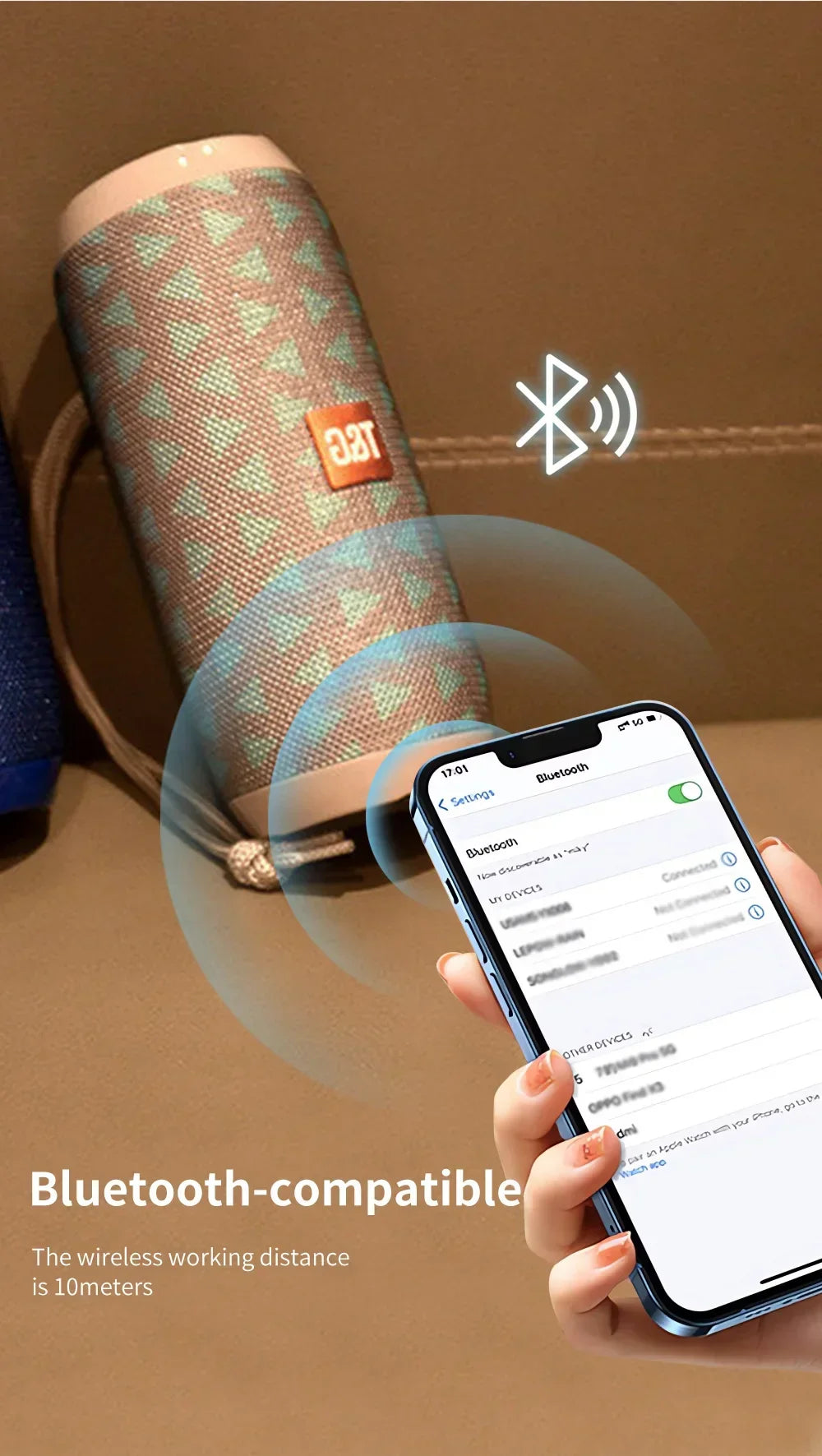 TG117 Bluetooth Speakers Portable Wireless Sound Box  Outdoor Waterproof Stereo Surround Supports TF Radio altavoz bluetooth