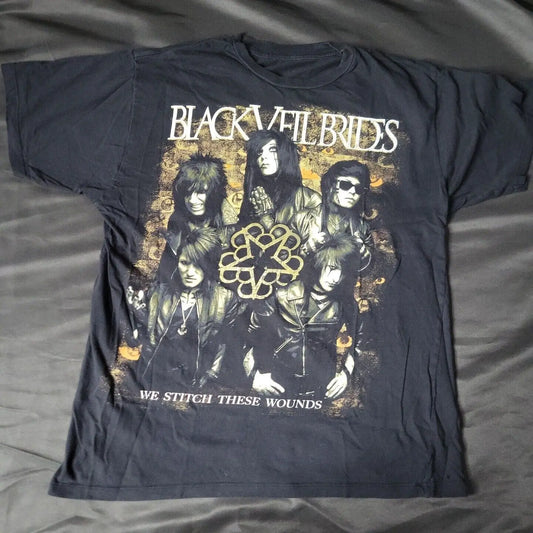 Black Veil Brides "We Stitch These Wounds" Vintage Rock T-Shirt - Premium T-Shirts from Lizard Vigilante - Just $23.88! Shop now at Lizard Vigilante