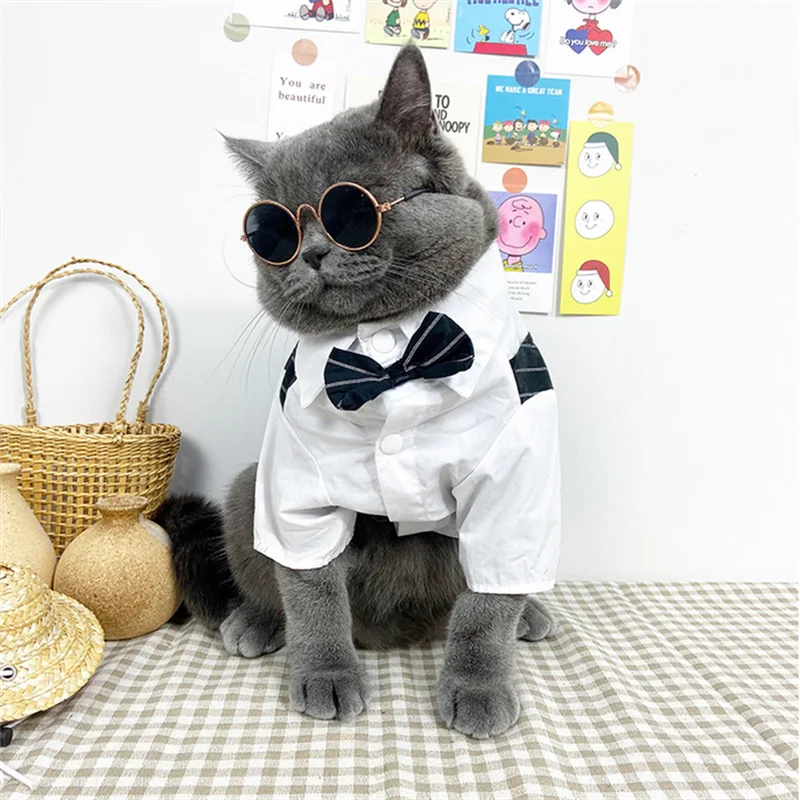 Dog Tuxedo Dog Suit Puppy Pet Tuxedo Wedding Party Costume Dog Prince Bow Tie Shirt Formal Dog Weeding Attire Dogs Cats Clothes - Premium  from Lizard Vigilante - Just $6.99! Shop now at Lizard Vigilante