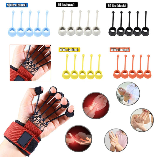 Finger Strengthener Finger Exerciser Hand Grips Guitar Trainer Gripper 6 Resistant Levels Recovery Physical Training Tools - Premium  from Lizard Vigilante - Just $17.99! Shop now at Lizard Vigilante