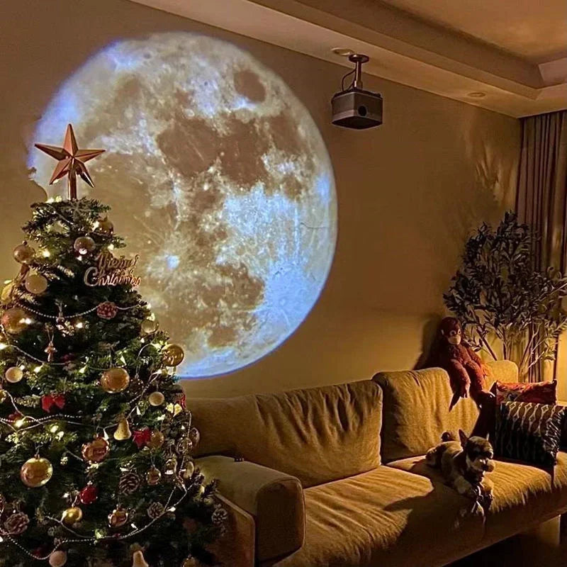 Galaxy Projection Lamp Novelty Aurora Background Moon Atmosphere Night Light Earth Projector Photography Lamp for Christmas Gift - Premium projector lamp from Lizard Vigilante - Just $27.99! Shop now at Lizard Vigilante