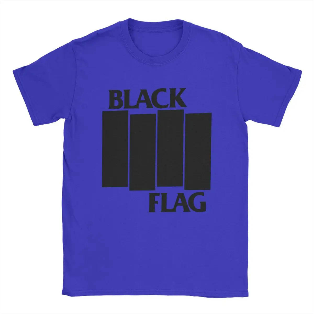 Cool Black Flag Logo T-Shirt – Men’s O-Neck Cotton Tee, Short Sleeve Classic Top, Plus Sizes S-6XL - Premium t-shirt from Lizard Vigilante - Just $21.99! Shop now at Lizard Vigilante