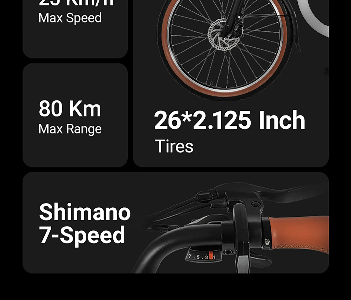 DYU C6 Pro Luxury Street Cruiser E-Bike | 26” Rockstar City Ride With 250W Motor, 36V 15.6Ah Power Core & Two-Seat Chaos Mode