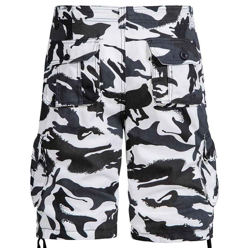 Men's Best Camo Shorts Summer Casual Half Pants Camouflage Outdoor Sports Short Pants Side Pocket Cotton Breathable Shorts - Lizard Vigilante