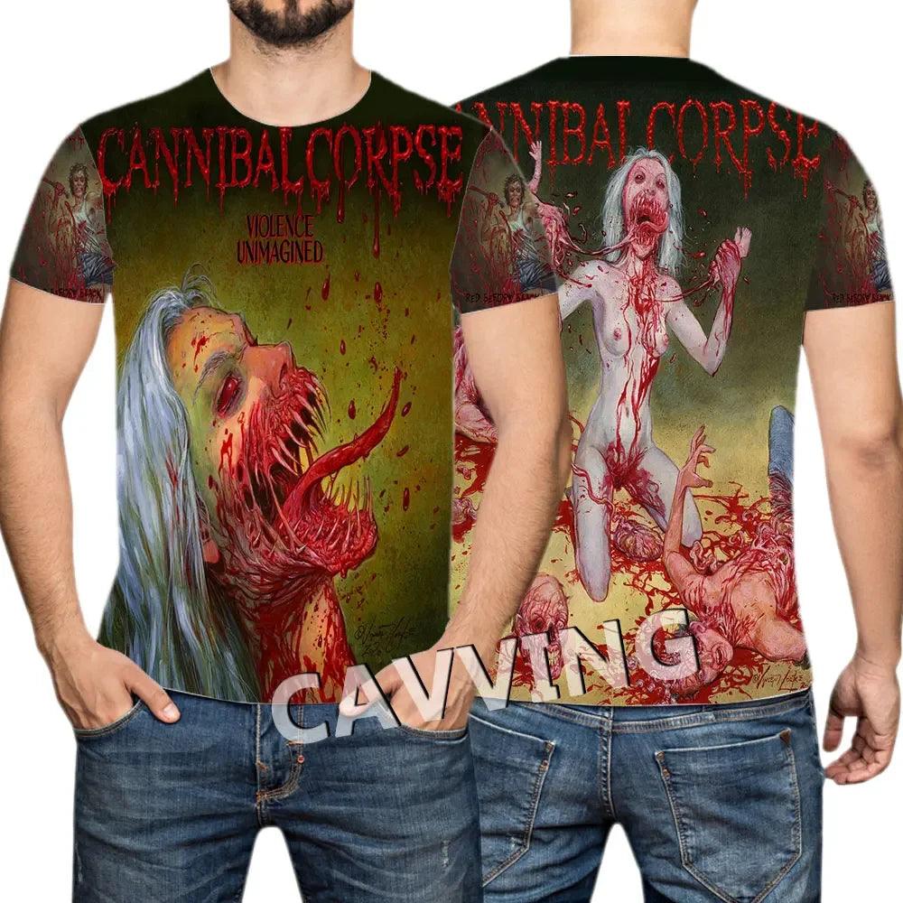 CANNIBAL CORPSE  3D Printed  Casual T-shirts Hip Hop Tee Shirts Harajuku Styles Tops Fashion Clothing  for Women/men - Premium t-shirt from Lizard Vigilante - Just $23.99! Shop now at Lizard Vigilante