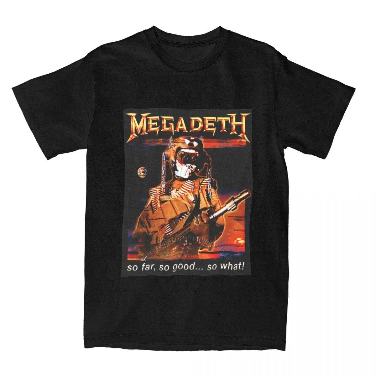 Megadeth 100% Cotton T-Shirt for Men & Women – Comfortable Novelty O-Neck Tee, Big Sizes Available - Premium t-shirt from Lizard Vigilante - Just $23.88! Shop now at Lizard Vigilante