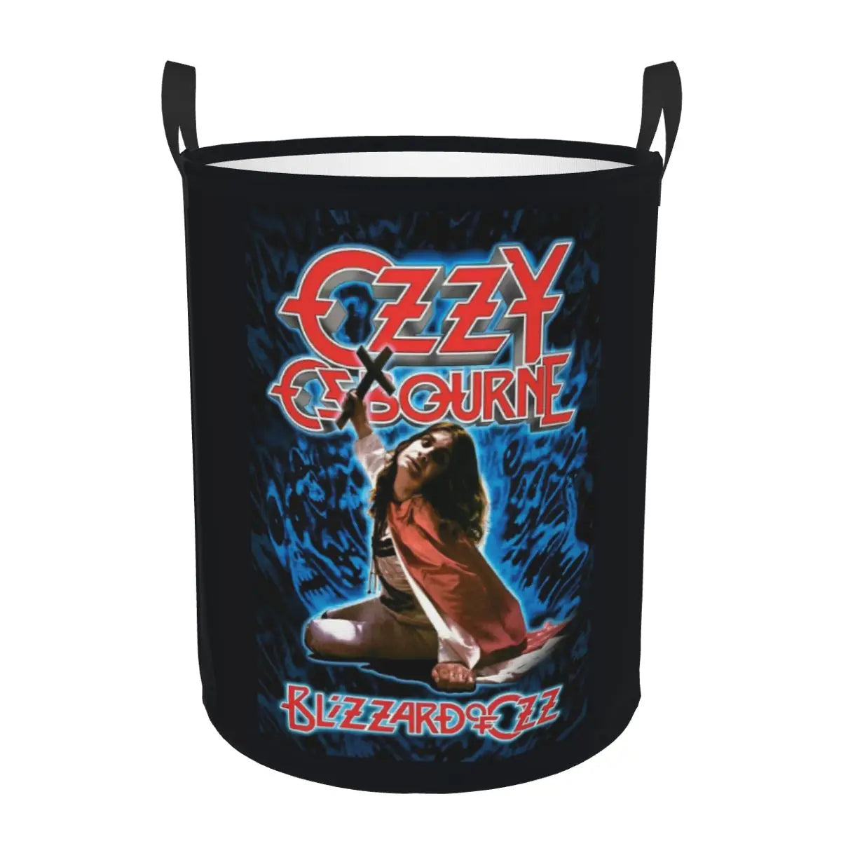 Ozzy Osbourne Prince of Darkness Laundry Basket | Foldable Heavy Metal Band Rock Toy Clothes Hamper | Storage Bin for Kids Nursery - Premium laundry basket from Lizard Vigilante - Just $19.99! Shop now at Lizard Vigilante