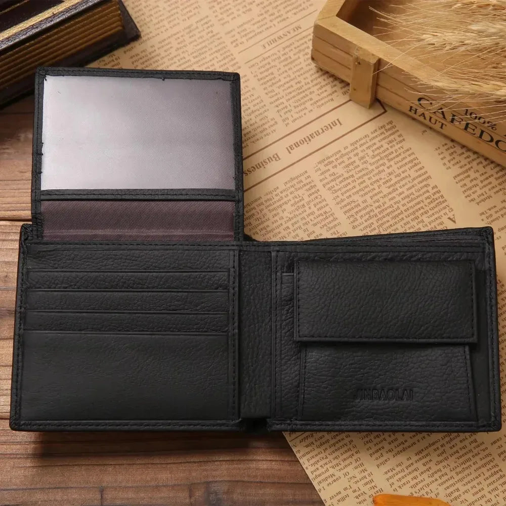 Cowhide Wallet – Genuine Leather Short Wallet For Men