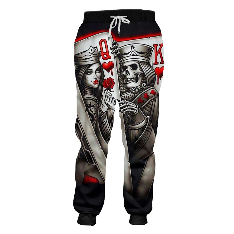 3d Print Skull Smoking Casual Y2k Pants Man Sweatpants New Cool Sweat Joggers Harem Male Full Length Hombre Hooded Golf Shirt - Premium track pants from Lizard Vigilante - Just $26.99! Shop now at Lizard Vigilante