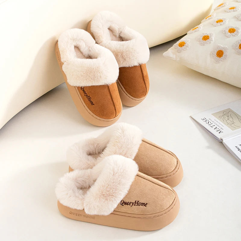 Winter Cotton Slippers | Warm Plush Indoor-Outdoor Shoes for Women & Men | Versatile Flat-Bottom Design with Anti-Slip Soles - Premium slippers from Lizard Vigilante - Just $28.88! Shop now at Lizard Vigilante