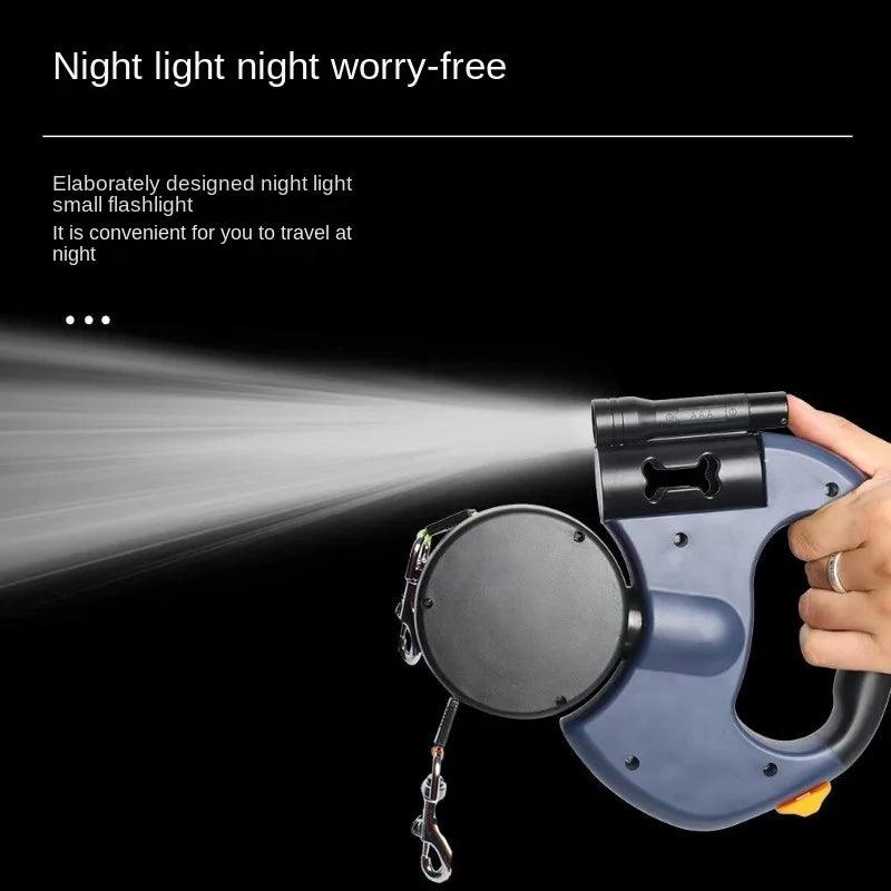 Double dog Leash Light retractable roulette double end leash Portable rotating pet leash for 2 dogs walking pet supplies - Premium dog leash from Lizard Vigilante - Just $36.99! Shop now at Lizard Vigilante