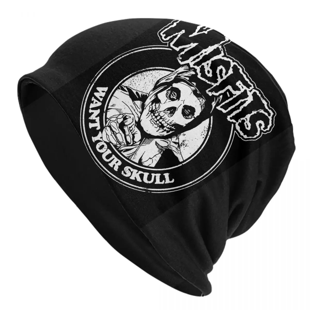 Custom Punk Rock Band Misfits Beanie - Unisex Winter Warm Knit Hat - Premium skull cap from Lizard Vigilante - Just $18.88! Shop now at Lizard Vigilante