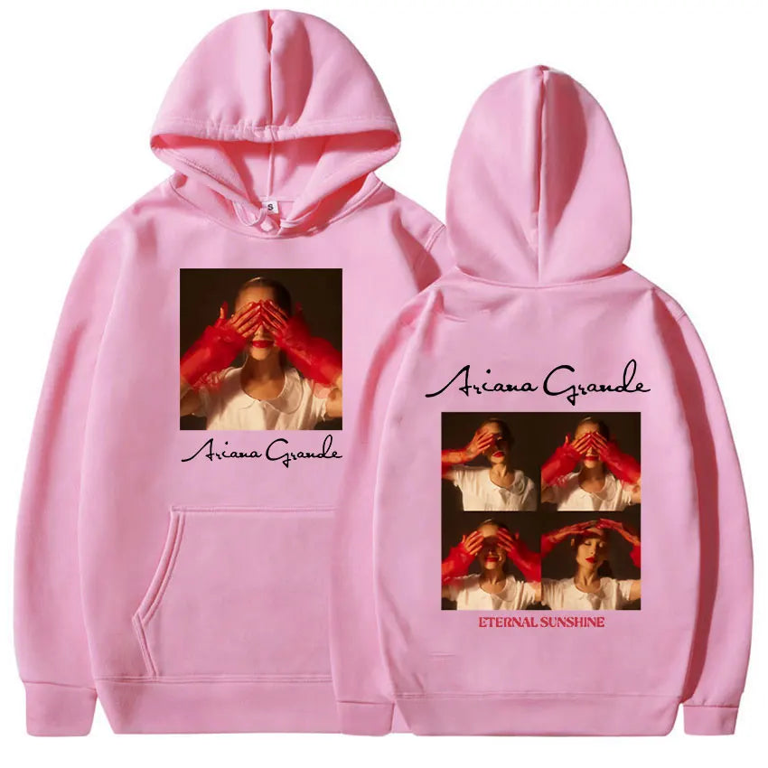 2024 Ariana Grande Eternal Sunshine Tour Oversized Hoodie – Vintage Aesthetic Unisex Hip Hop Sweatshirt - Premium Long-sleeve hoodie from Lizard Vigilante - Just $48.88! Shop now at Lizard Vigilante