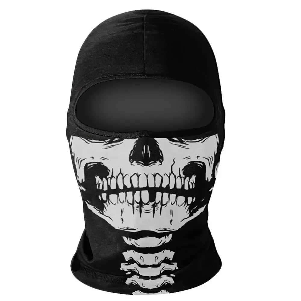 Lizard Vigilante Motorcycles Balaclava Mask - Ghost Face War Game Skeleton Riding Outdoor Headwear - Premium face mask from Lizard Vigilante - Just $16.88! Shop now at Lizard Vigilante