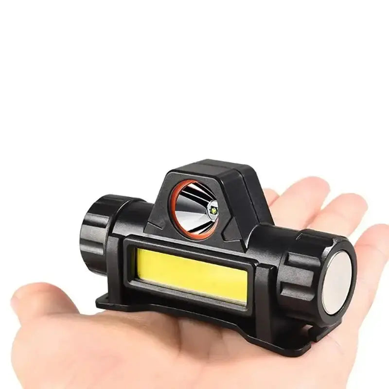 1pcs Rechargeable Fishing LED Headlamp Camping Headlight XPE COB Work Light 2 Lighting Modes With Tail Magnet Detachable