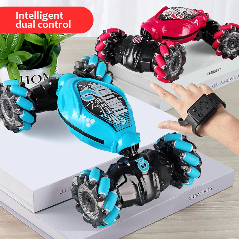 2024 Newest RC Stunt Car 2.4G Remote Control Cars RC Watch Gesture Sensor LED Rotation Gift Electronic Toy for Kids Boys - Premium remote control car from Lizard Vigilante - Just $46.99! Shop now at Lizard Vigilante