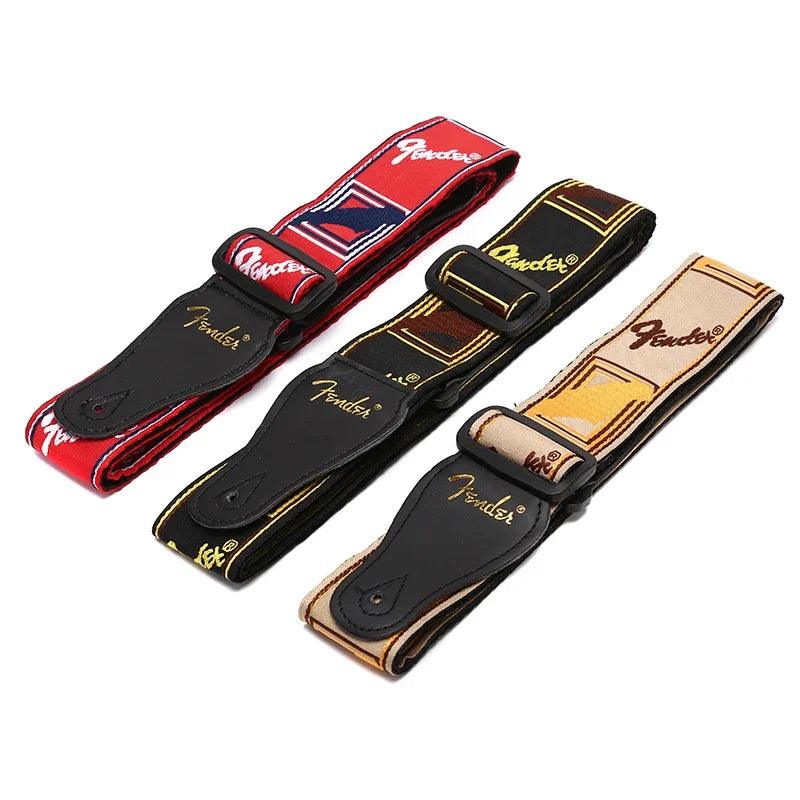 Guitar Strap Electric Guitar Adjustable Guitar Accessories Leather Ends Upgraded High-end Instrument Accessories - Lizard Vigilante