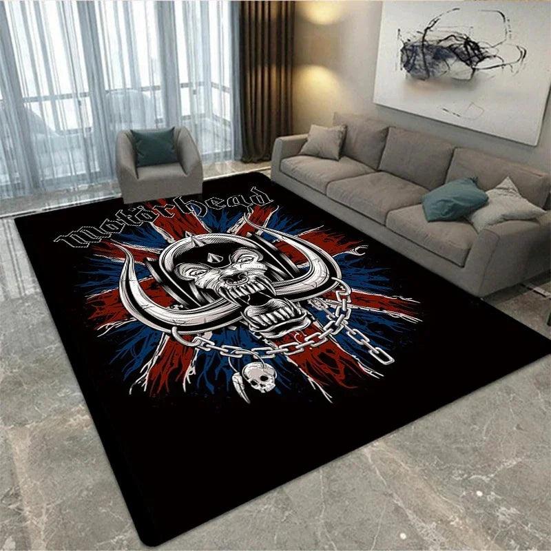 Motörhead Band Printed Carpet Living Room Bedroom Fashionable and Beautiful Anti Slip Carpet Photography Props Birthday Gift - Premium rug from Lizard Vigilante - Just $13.99! Shop now at Lizard Vigilante