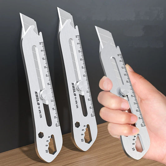 Lizard Vigilante 6-in-1 Stainless Steel Utility Knife: The Ultimate Weapon for Every Badass – Cutter, Opener, Ruler & More - Premium Utility Knife from Lizard Vigilante - Just $13.99! Shop now at Lizard Vigilante