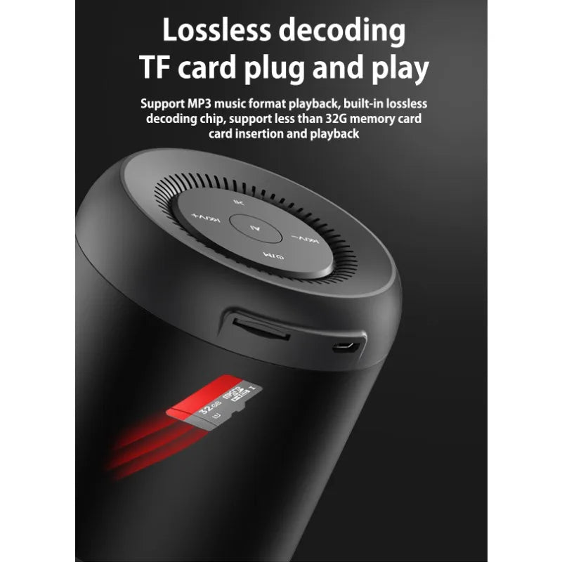 Wireless Bluetooth Speaker AI Intelligent Artificial Voice Control Insert Card Small Audio Mobile Phone Computer Desktop