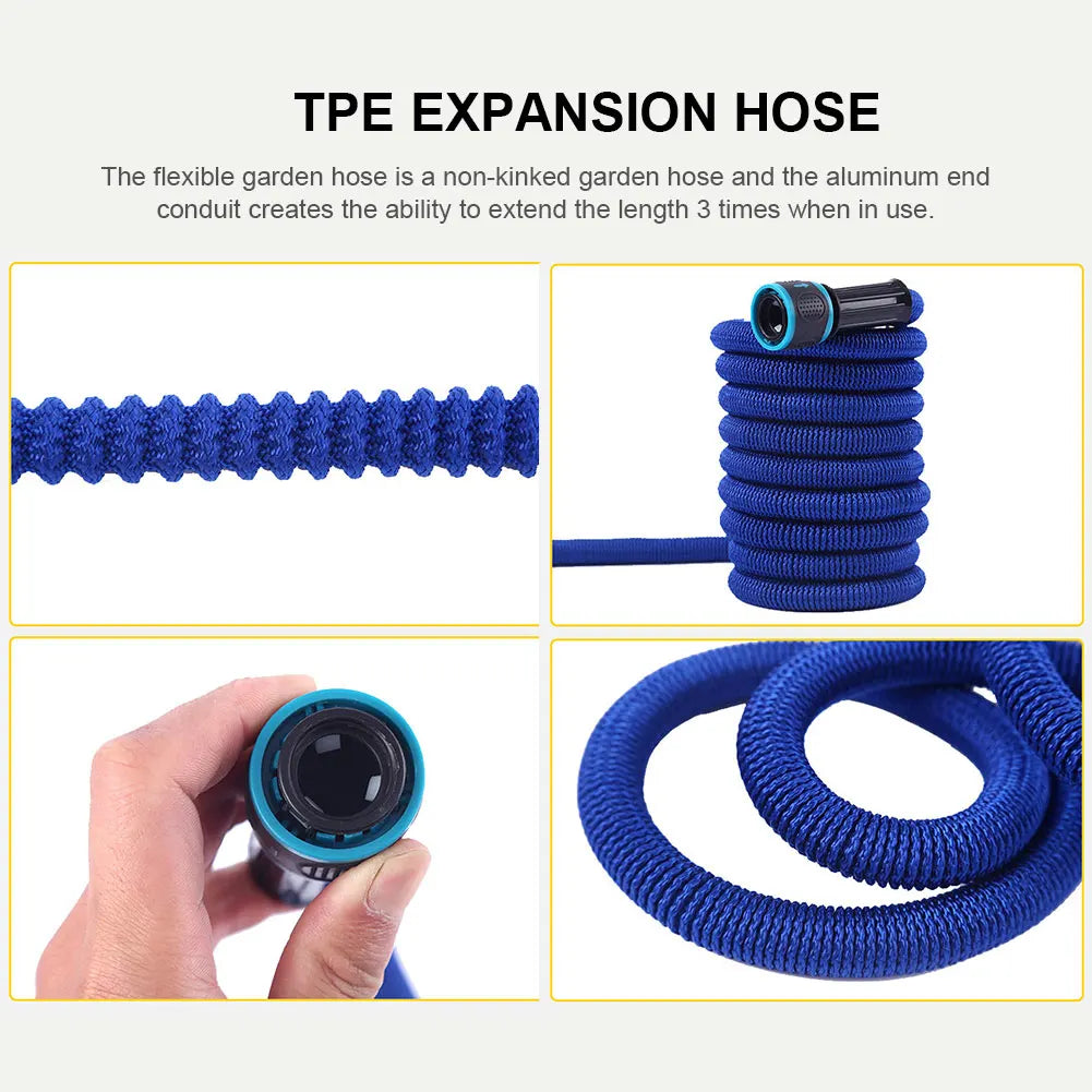 25FT-100FT Expandable Flexible Water Hose - Durable Garden Sprayer with No Kink Design - Premium hose from Lizard Vigilante - Just $28.99! Shop now at Lizard Vigilante