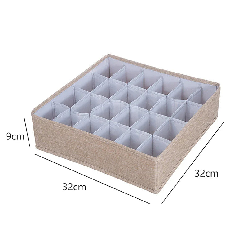 Fabric Underwear Bra Storage Box Underwear Sorting Box Panty Socks Compartment Storage Box Drawer Organizer Home Storage