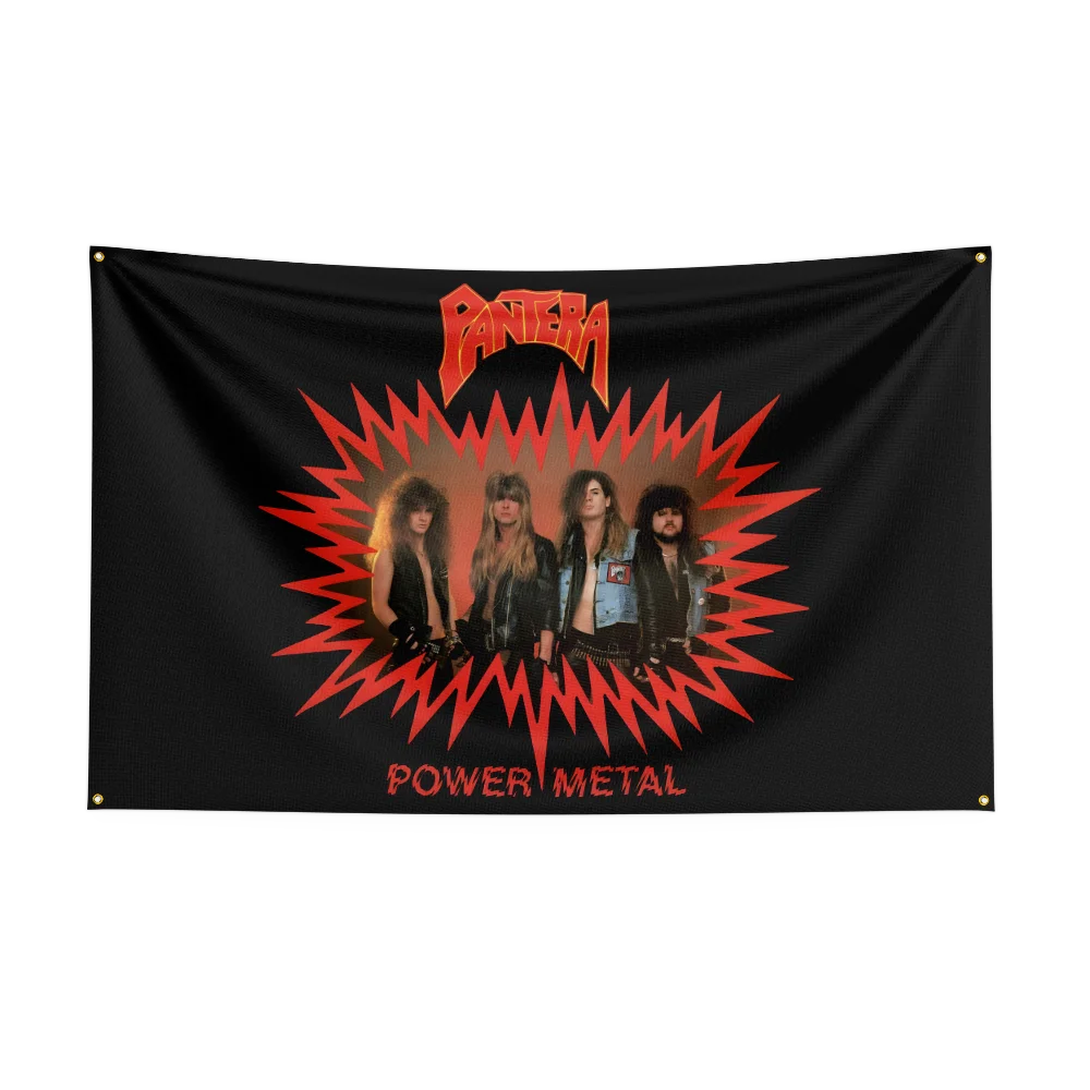 Pantera Band Flag – Heavy Metal Rock Polyester Banner for Bedroom & Outdoor Wall Art - Premium flag from Lizard Vigilante - Just $17.99! Shop now at Lizard Vigilante