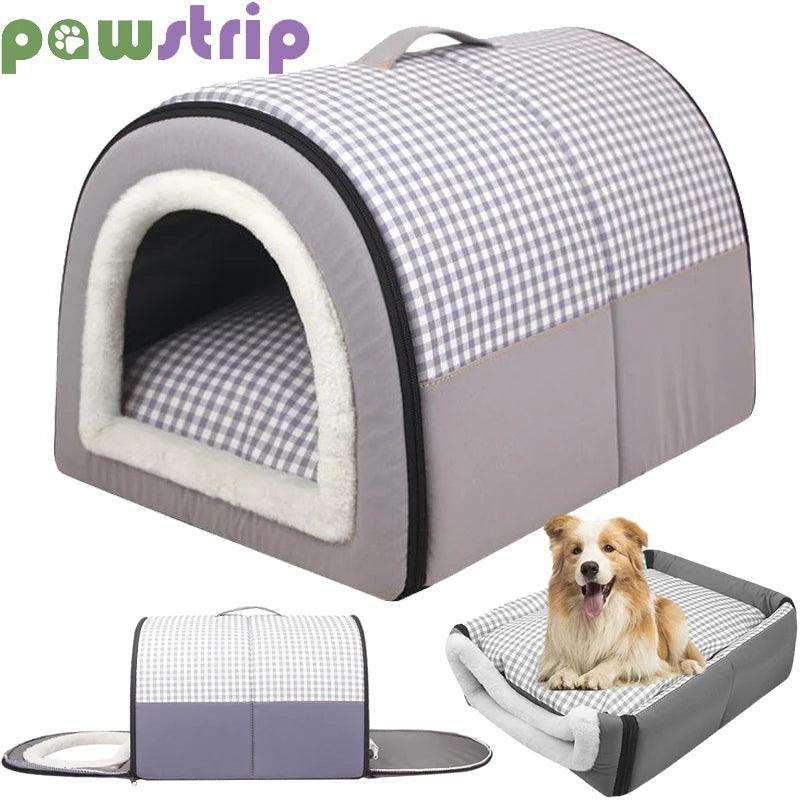 Pet Dog House Soft Cozy Pet Sleeping Bed for Small Medium Dogs Cats Foldable Removable Puppy Nest Portable Kennel Pet Supplies - Premium pet bed from Lizard Vigilante - Just $24.99! Shop now at Lizard Vigilante