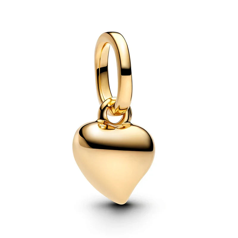 925 Silver Valentine's Day Snake Year Series Pendant Suitable for 925 Sterling Silver Original Women's Bracelet DIY Jewelry Gift