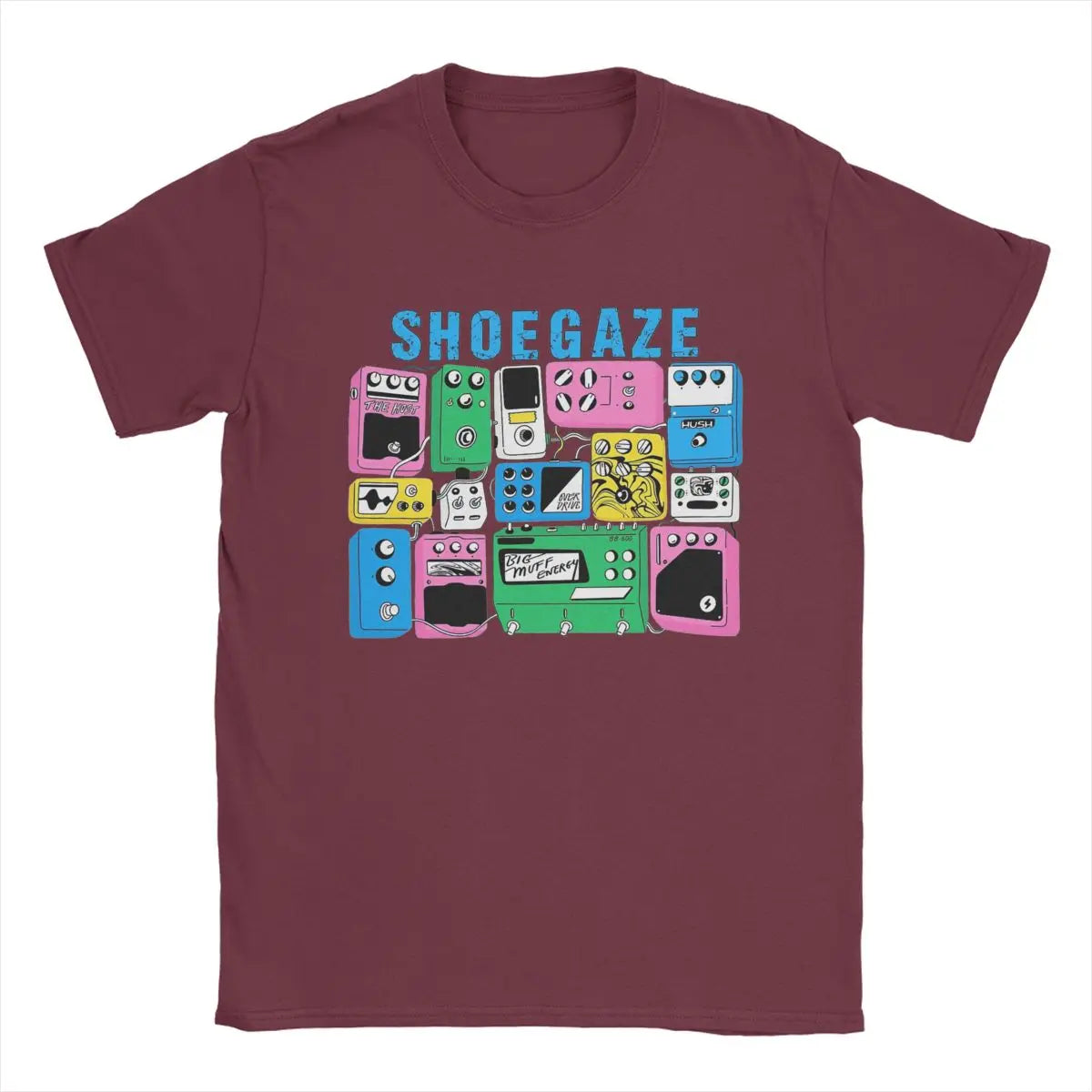 Fuzzed Out & Feedback Soaked – Shoegaze Guitar Pedal Worship T-Shirt | Vintage Cotton Distortion Freak Tee for Sonic Architects - Premium tee from dser - Just $35.99! Shop now at Lizard Vigilante