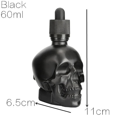 30ml Skull-Shaped Glass Dropper Bottle – Frosted Black E-Liquid & Bitters Bottle with Child Proof Cap, Eco-Friendly, for Bar & Home Use - Premium incense burner plate from Lizard Vigilante - Just $14.44! Shop now at Lizard Vigilante