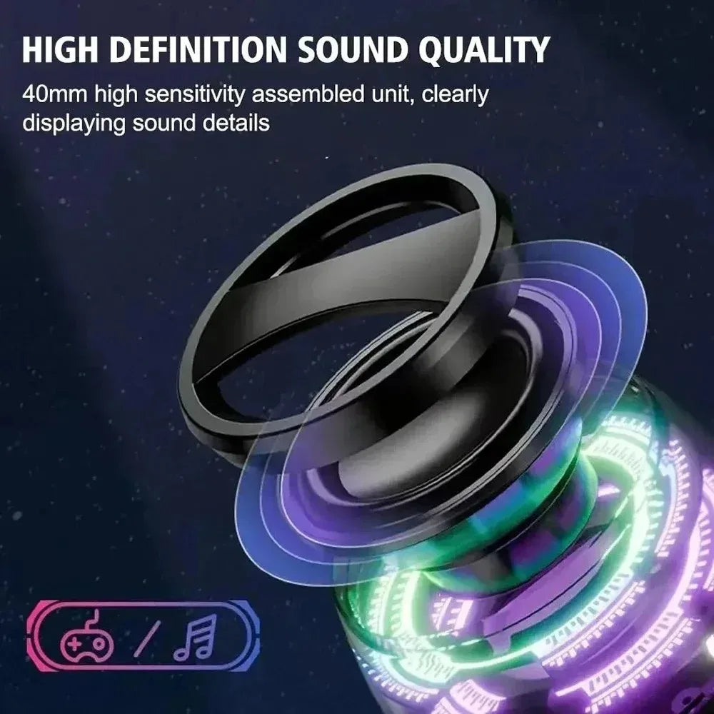 Outdoor Magnetic Bluetooth Speaker Wireless Portable Mini Travel Stereo Speaker with RGB Color Light and Phone Holder for IOS