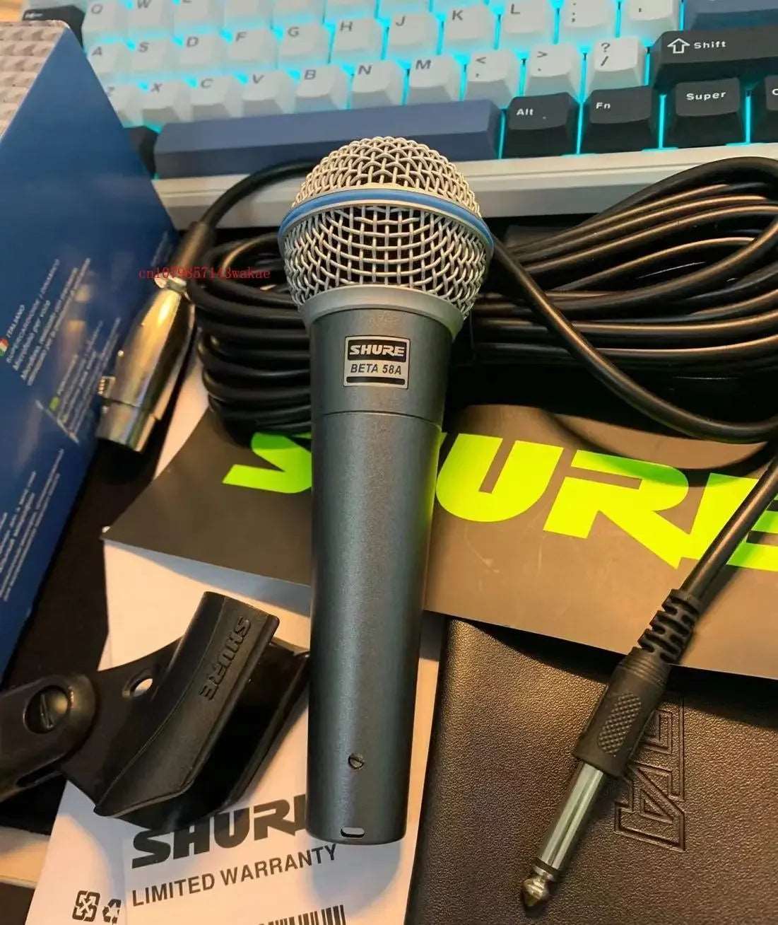 2PCS SHURE BETA 58A Microphone Wired Dynamic Home Amp Studio Recording Handheld Mic for Karaoke Bar Stage Live Performance - Premium  from Lizard Vigilante - Just $93.99! Shop now at Lizard Vigilante