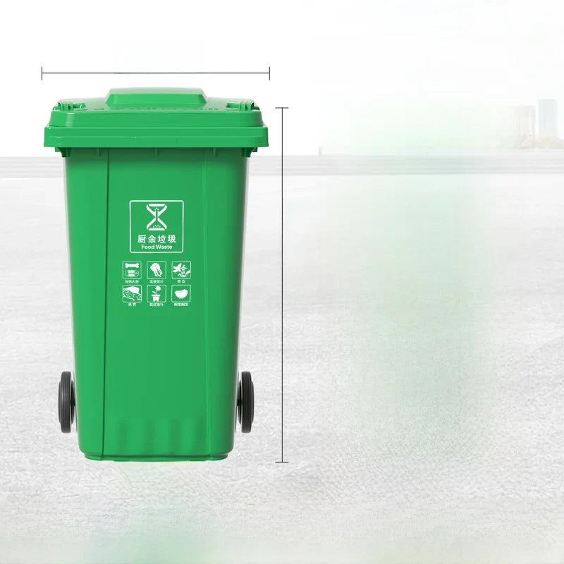 Large Capaci Outdoor Kitchen Waste Bin 240L with Wheels for ering Commercial Use Big Size Tra Can Recycling Bin