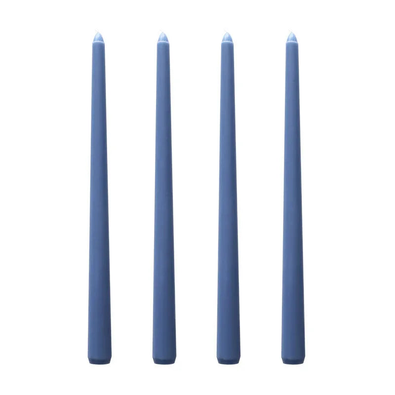 30CM Taper Candle 4 Pack - Home Interior Long Burning Dripless and Smokeless Candles Unscented - Valentines Candles for Home