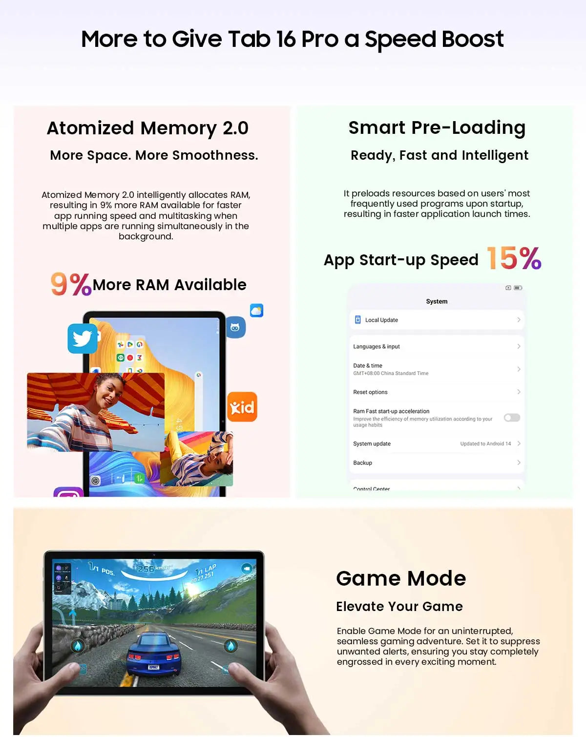 Blackview Tab 16 Pro Tablet PC 11'' FHD+ Display T616 Octa Core 24GB(8+16) RAM 256GB ROM 7700mAh 4G Tablets Android 14