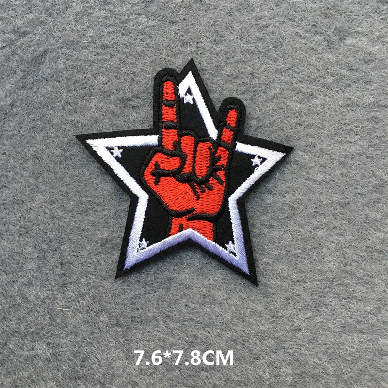 Rock Band Embroidered Patches – DIY Iron-On Appliques for Jackets, Jeans, and Clothing - Premium patches from Lizard Vigilante - Just $8.49! Shop now at Lizard Vigilante