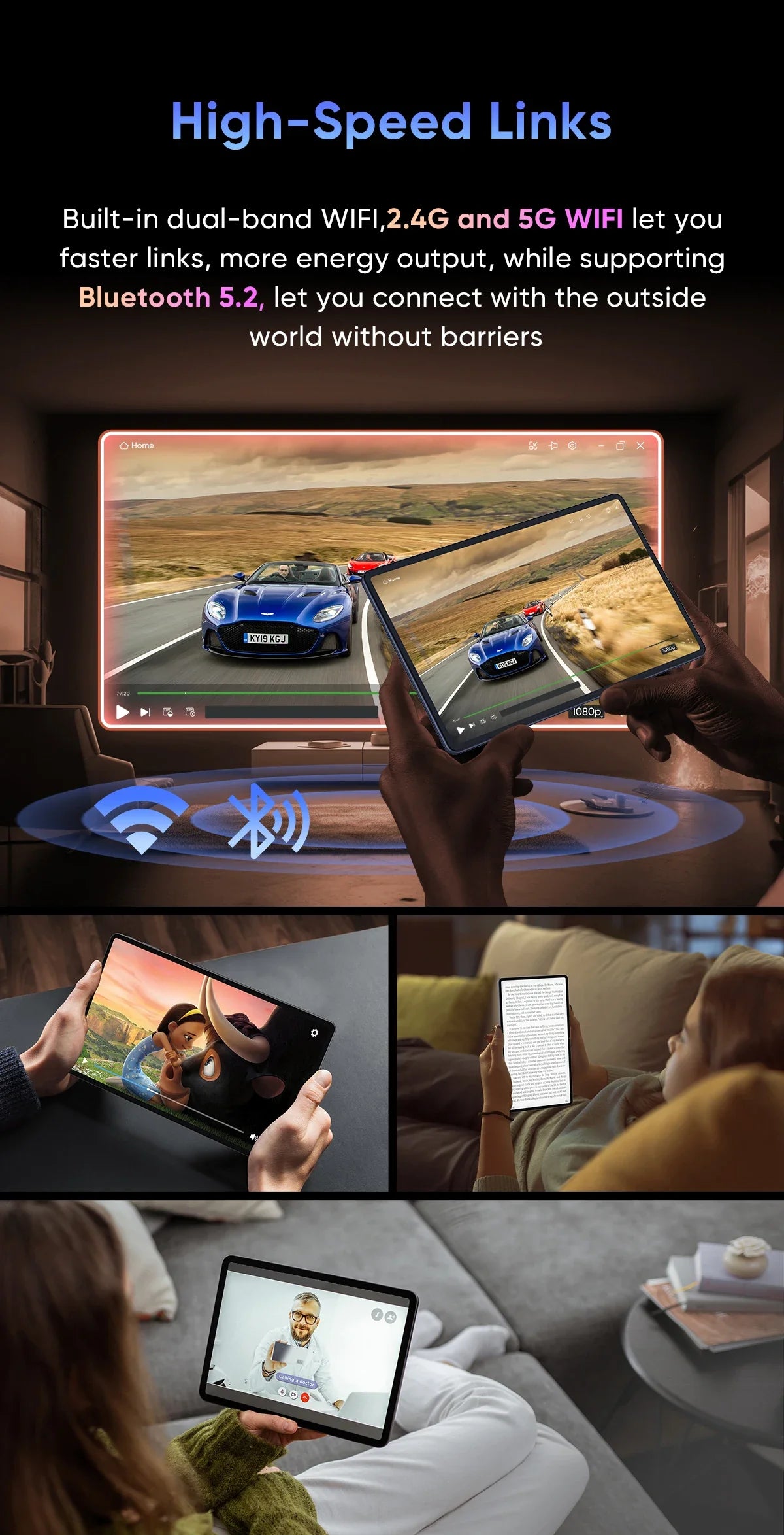 N-one NPad X1 MTK G99 8-Cores Tablet 10.95'' Android 13 Fast Charging 8600mAh MAX 16GB 128GB 2000*1200 FHD 4G LTE Support L1