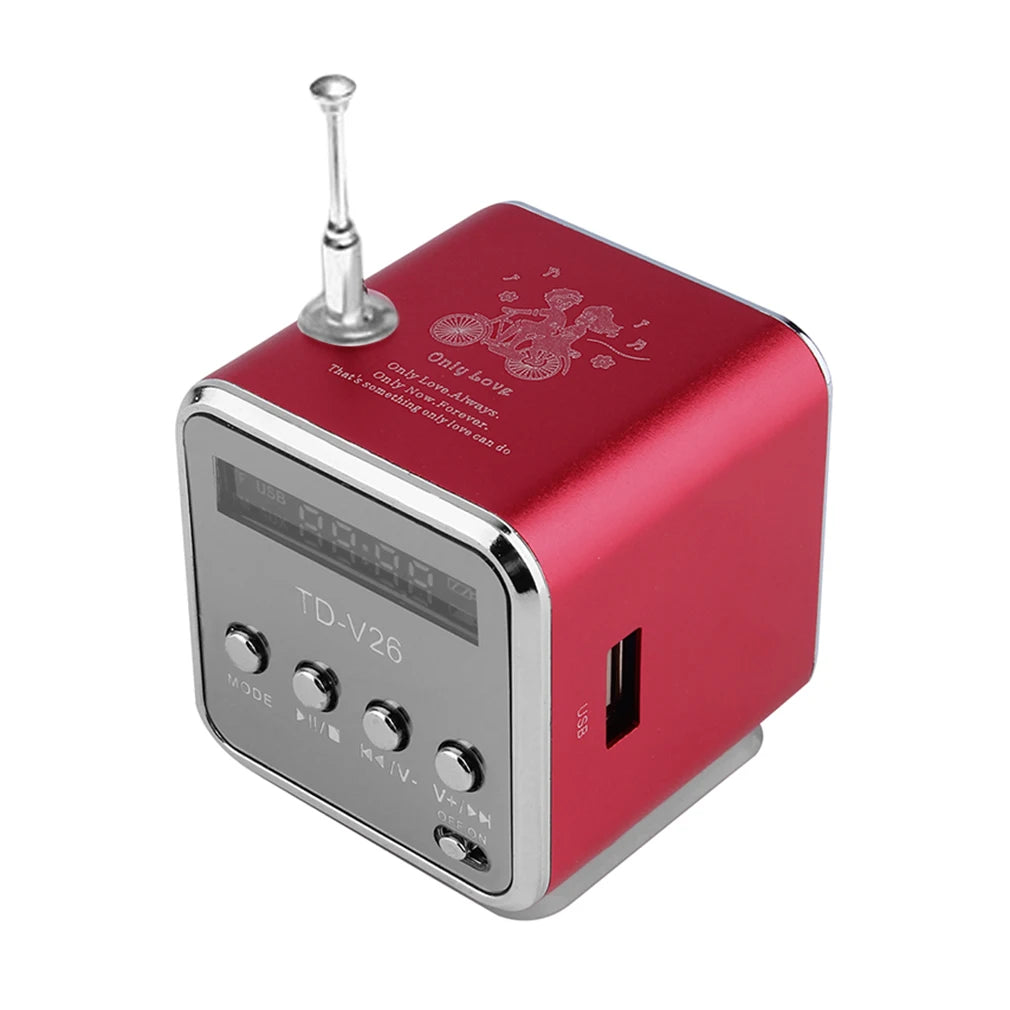 2024 Portable Aluminum Alloy Mini Stereo Speaker – USB, Super Bass, MP3/FM Radio Receiver - Premium speaker from Lizard Vigilante - Just $16.99! Shop now at Lizard Vigilante