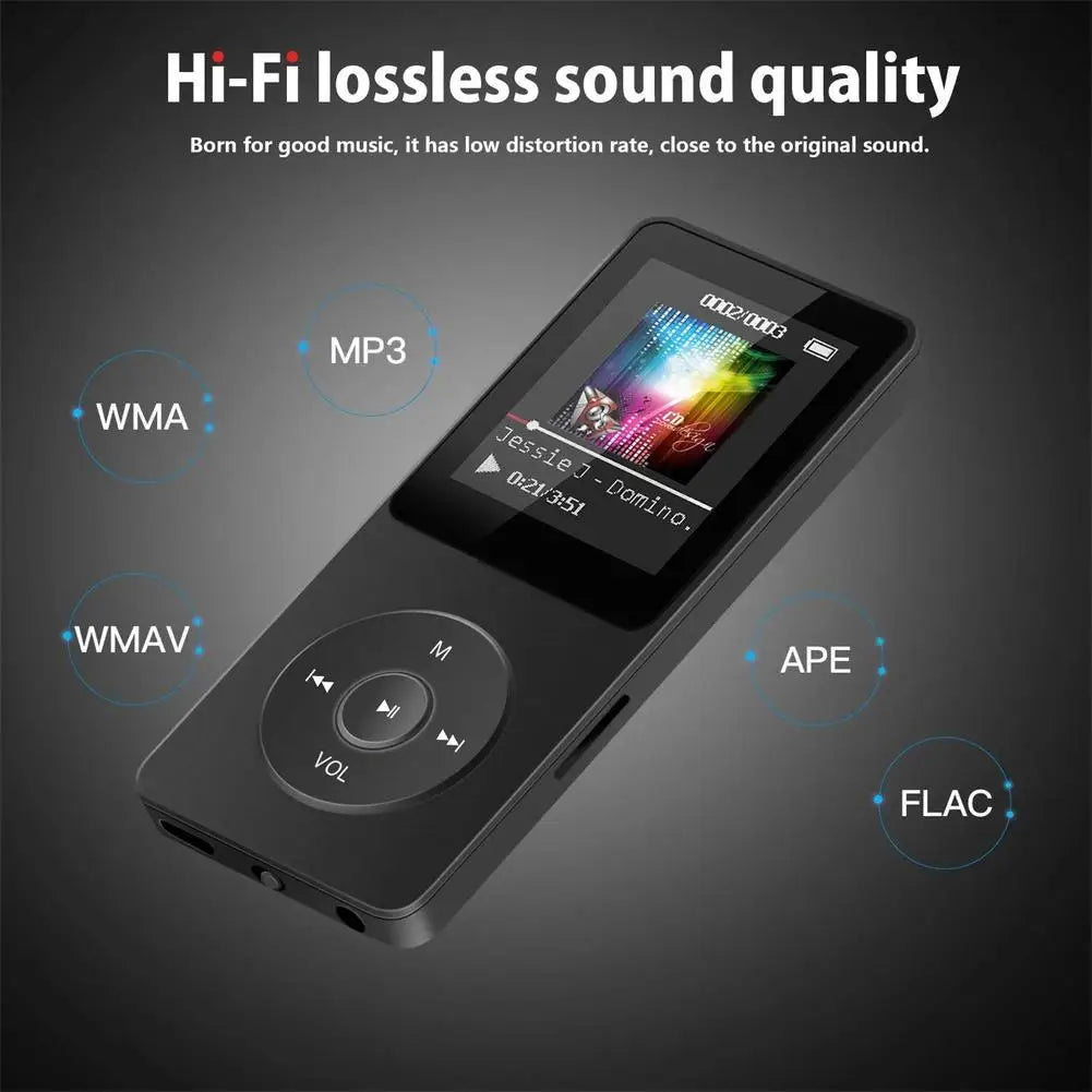 Mp3 Music Player Bluetooth-Compatible Lossless Portable Fm Radio External Ultra-thin Student Sports Walkman Mp3 Player Recorder - Premium mp3 music player from Lizard Vigilante - Just $19.99! Shop now at Lizard Vigilante