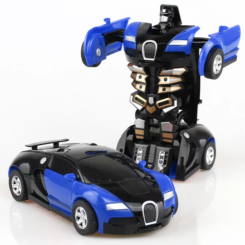 One-Click Transforming Robot Toy Car – Interactive Diecast Shape-Shifting Model for Kids - Premium toy from Lizard Vigilante - Just $23.88! Shop now at Lizard Vigilante