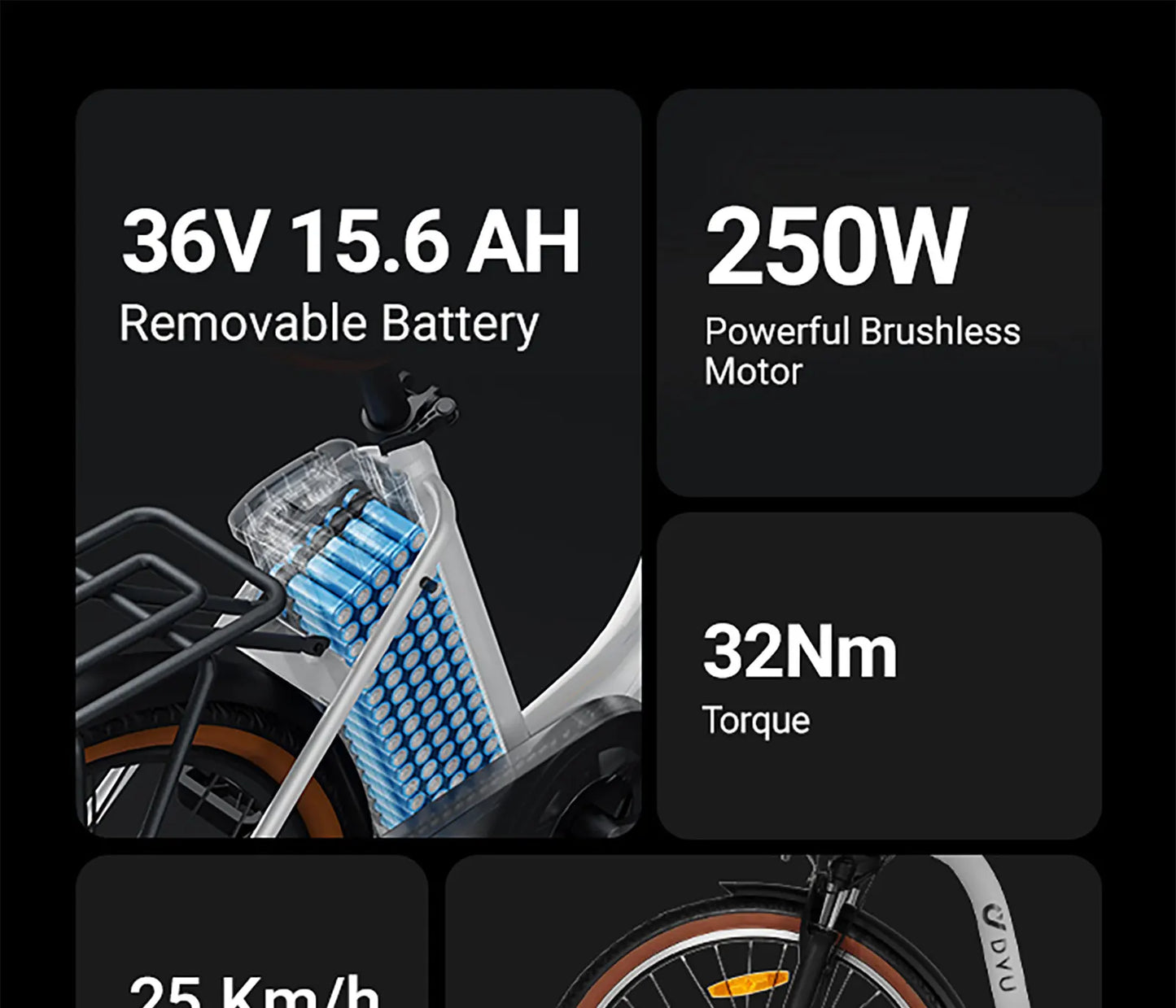 DYU C6 Pro Luxury Street Cruiser E-Bike | 26” Rockstar City Ride With 250W Motor, 36V 15.6Ah Power Core & Two-Seat Chaos Mode